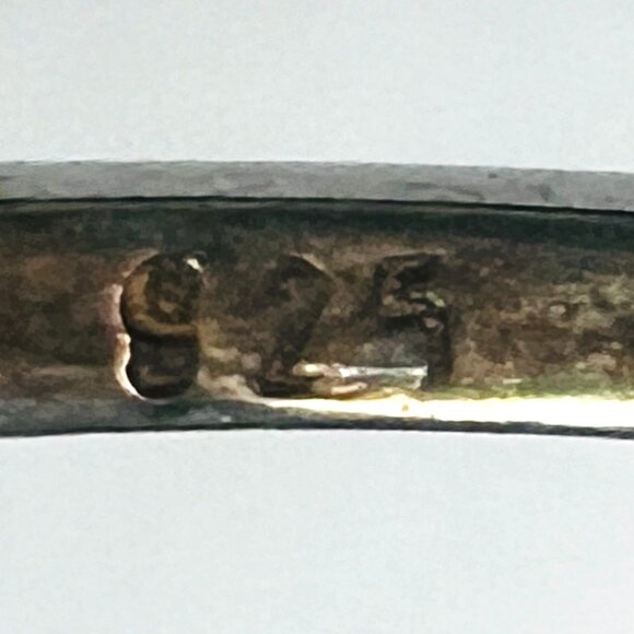 Vtg Sterling Silver Ring Purple Amethyst Gemstone Floral Design Sz 8.5 Art Deco - Picture 3 of 6